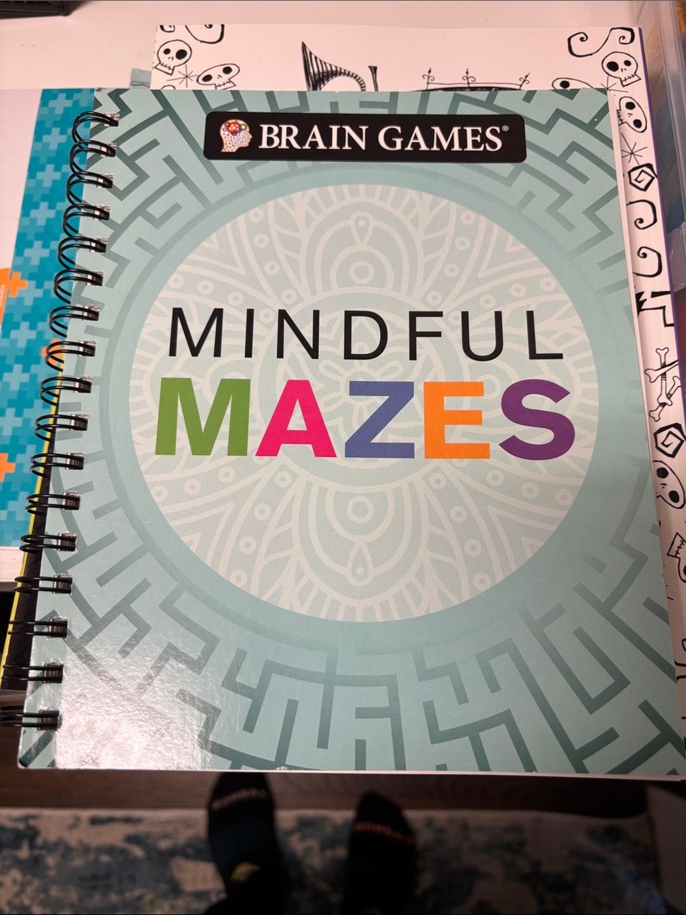 Bundle of 4-Mindful Mazes Spiral Puzzle Book, dog coloring book and how to draw - Picture 3 of 9